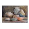 Trademark Fine Art Jean Plout 'Clay Pottery Still Life 1' Canvas Art, 30x47 ALI17298-C3047GG